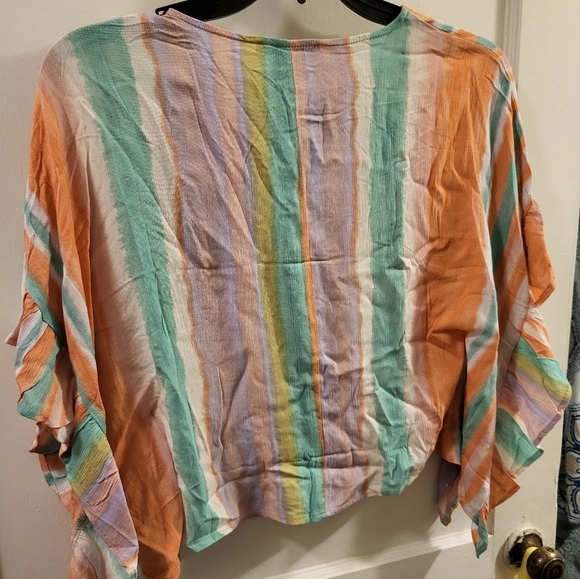 NWT Forever 21 light colored stripes small - Picture 10 of 12